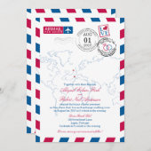 Heart Ireland und Portugal Wedding Einladung (Vorne/Hinten)