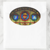 Heart (J&M) - Sticker aus festem Glas (Tasche)