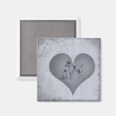 Heart Jack Russel Magnet (Vorderseite/Rückseite)