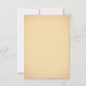 Heart Key Vintage Wedding RSVP Karten (Rückseite)