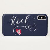 Heart Kiel Handy Case, Deutschland Case-Mate iPhone Hülle (Rückseite (Horizontal))