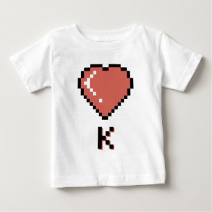Heart King Black Kontur Baby T-shirt