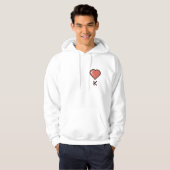 Heart King Black Kontur Hoodie (Vorne ganz)