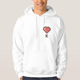 Heart King Black Kontur Hoodie