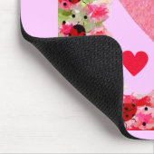 Heart Ladybugs Mousepad (Ecke)