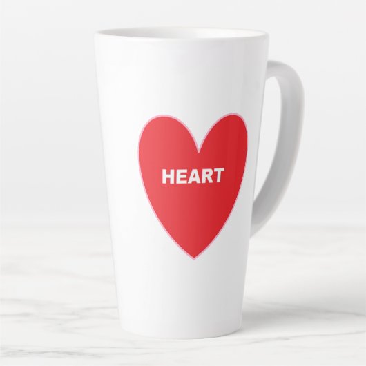 Heart Latte Milchtasse (Rechte Ecke)