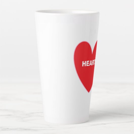 Heart Latte Milchtasse (Vorderseite)