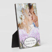 Heart Leaf Lavender Tree Vintag Bird Wedding Fotoplatte (Seite)