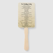 Heart Leaf Tree Wedding Program Fächer (Rückseite)