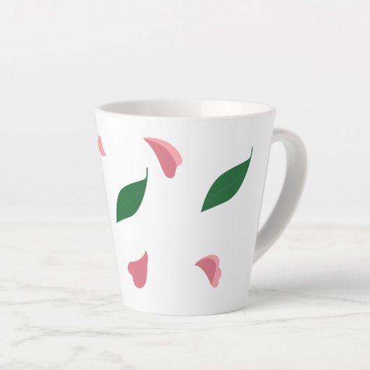 Heart & leaves latte mug milchtasse (Rechte Ecke)