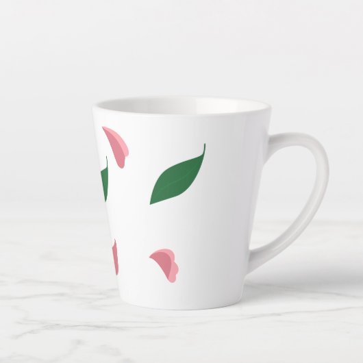 Heart & leaves latte mug milchtasse (Rechts)