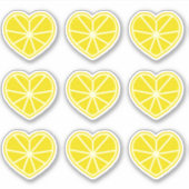 Heart Lemon Aufkleber (Vorderseite)