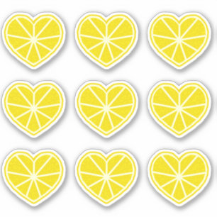 Heart Lemon Aufkleber
