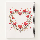 Heart & Liebe Notebook Notizblock (Rückseite)