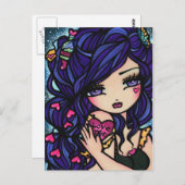 Heart Liebe Potion Meerjungfrau Fairy Fantasy Kuns Postkarte (Vorne/Hinten)