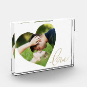 Heart Liebe Script Couple Valentine Day Fotoblock (Links)