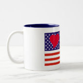 Heart Liebe USA Tasse (Links)