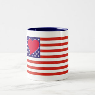 Heart Liebe USA Tasse