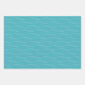 Heart Link Light Gray Verdigris Wedding Verlobung Geschenkpapier Set (Vorderseite 3)