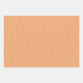 Heart Link Peach Wedding Verlobung Geschenkpapier Set (Vorderseite 2)