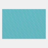 Heart Link Silver Verdigris Wedding Verlobung Geschenkpapier Set (Vorderseite 2)