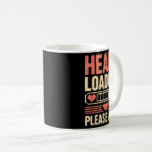 Heart Loading Please Wait Retro Xel Valentine Humo Kaffeetasse (VorderseiteRechts)