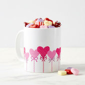 Heart Lollipop Border Coffee Mug Kaffeetasse