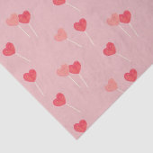 Heart Lollipop Valentine Liebe Tissue Paper Seidenpapier (Detail)