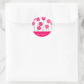 Heart Lollipops Design Sticker (Tasche)