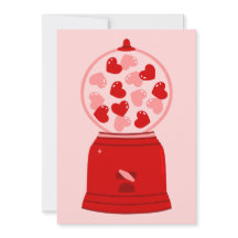 heart love valentine gum machine gumballs