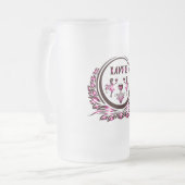 Heart Lover Beer Glass Mattglas Bierglas (Vorderseite Links)