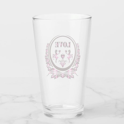 Heart Lover Drinkware Glas (Rückseite)