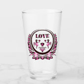 Heart Lover Drinkware Glas (Vorderseite)