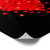 Heart Made Of Hearts Valentines Day Womens Teens G Poster (Ecke)