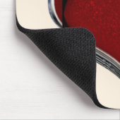 Heart Magic Beige Mouse Pad Mousepad (Ecke)