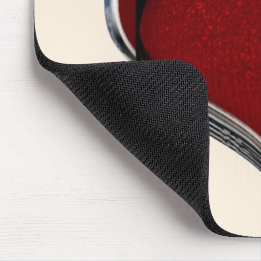 Heart Magic Beige Mouse Pad Mousepad (Ecke)