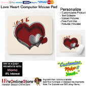 Heart Magic Beige Mouse Pad Mousepad