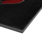 Heart Magic Black Glass Cutting Board 38,1x27,9cm Schneidebrett (Ecke)