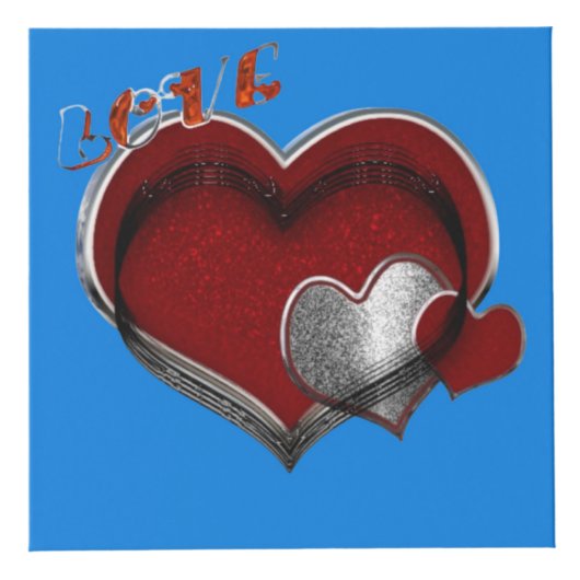 Heart Magic Blue Foto Cube Würfel (Rechts)