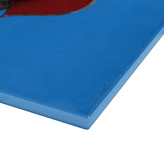 Heart Magic Blue Glass Cutting Board 38,1x27,9cm Schneidebrett (Ecke)