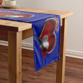 Heart Magic Blue Table Runner Haushaltswäsche Großer Tischläufer