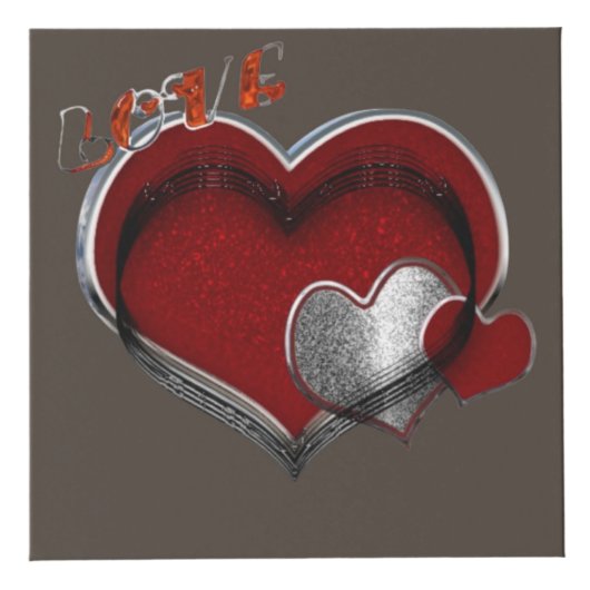 Heart Magic Brown Foto Cube Würfel (Vorderseite)