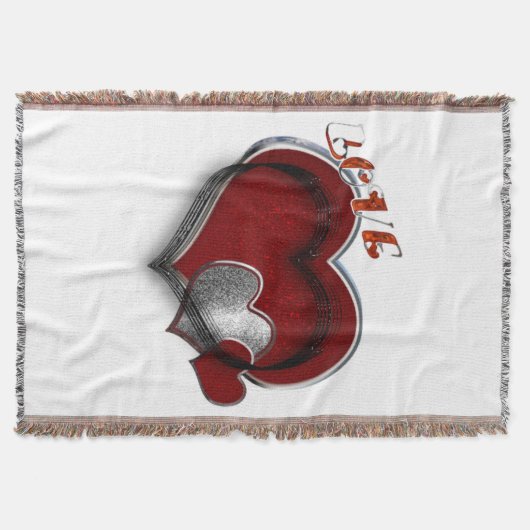Heart Magic Cotton Throw Blanket Version 2 Decke (Vorderseite)