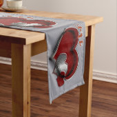 Heart Magic Graue Tischleine Großer Tischläufer (Beispiel)
