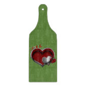 Heart Magic Green Glass Cutting Board Paddel Schneidebrett (Vorderseite)