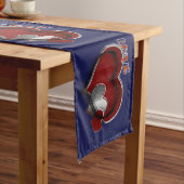 Heart Magic Navy Blauer Tischläufer Haushaltswäsch (Beispiel)