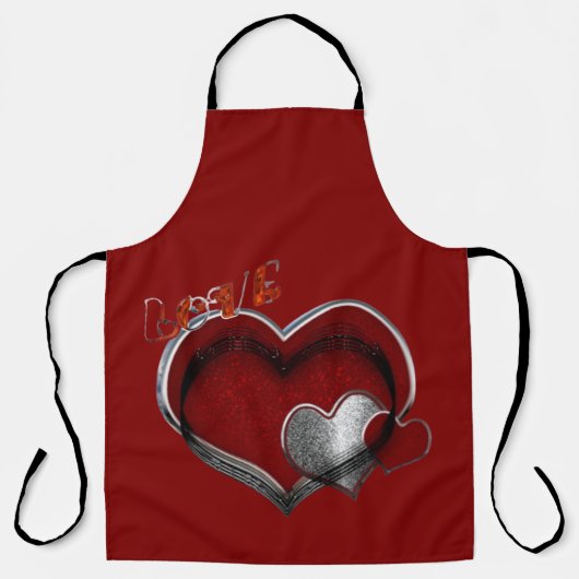 Heart Magic Red Large Schürze (Vorderseite)