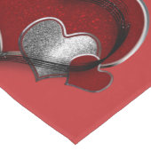 Heart Magic Red Table Runner Haushaltswäsche Großer Tischläufer (Ecke)