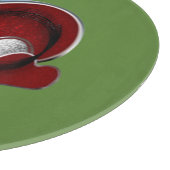 Heart Magic Round Green Glass Cutting Board 30,4 c Schneidebrett (Ecke)