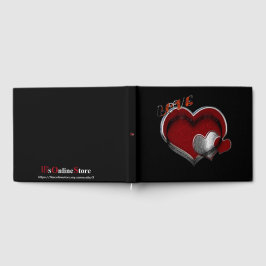 Heart Magic Wedding Gästebuch Schwarzer Hintergrun